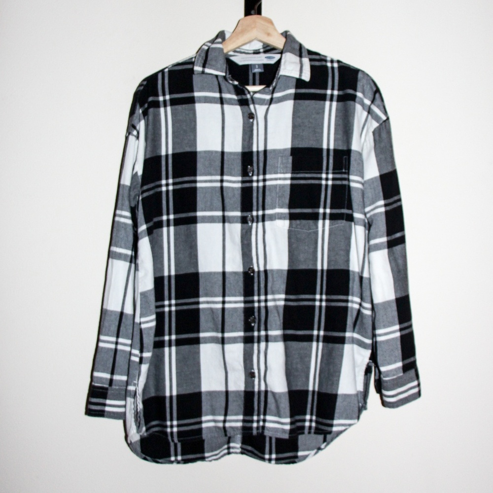 Old Navy Plaid Boyfriend Shirt